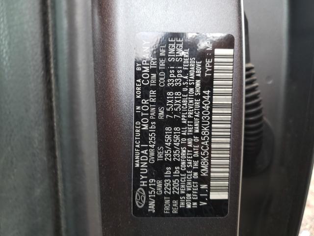 2019 HYUNDAI KONA ULTIM KM8K5CA58KU304044