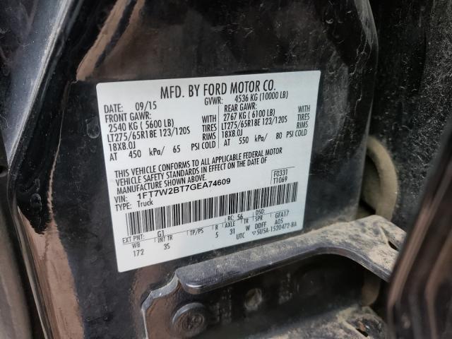 2016 FORD F250 SUPER 1FT7W2BT7GEA74609