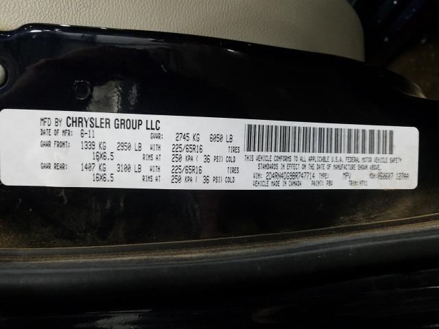 2011 DODGE GRAND CARA 2D4RN4DG9BR747714