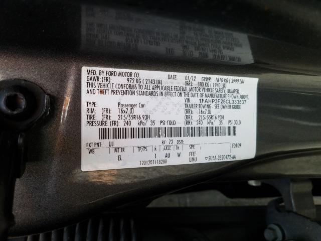 2012 FORD FOCUS SE - 1FAHP3F25CL333537