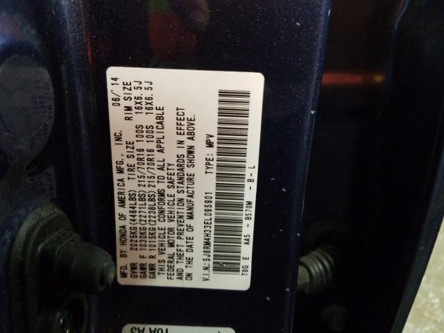 2014 HONDA CR-V LX 5J6RM4H33EL095901