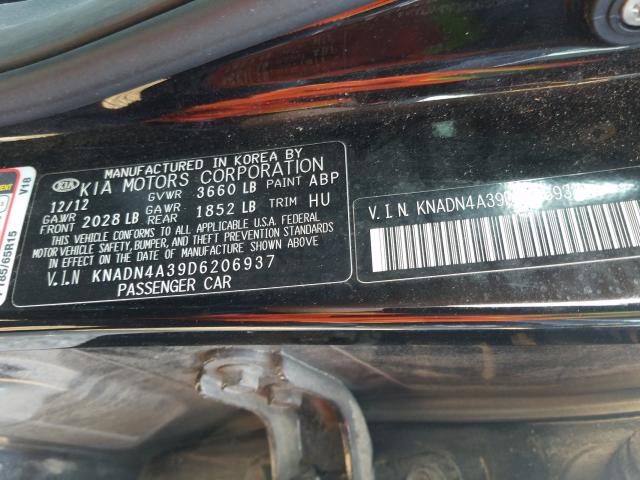 2013 KIA RIO EX KNADN4A39D6206937