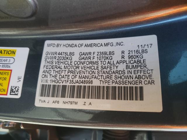 2018 HONDA ACCORD SPO 1HGCV1F35JA048998