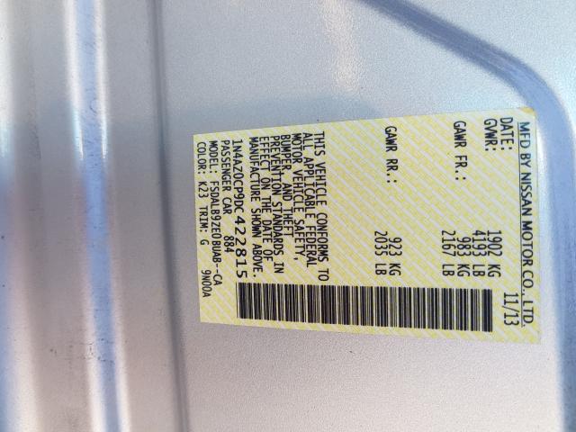 2013 NISSAN LEAF S 1N4AZ0CP9DC422815
