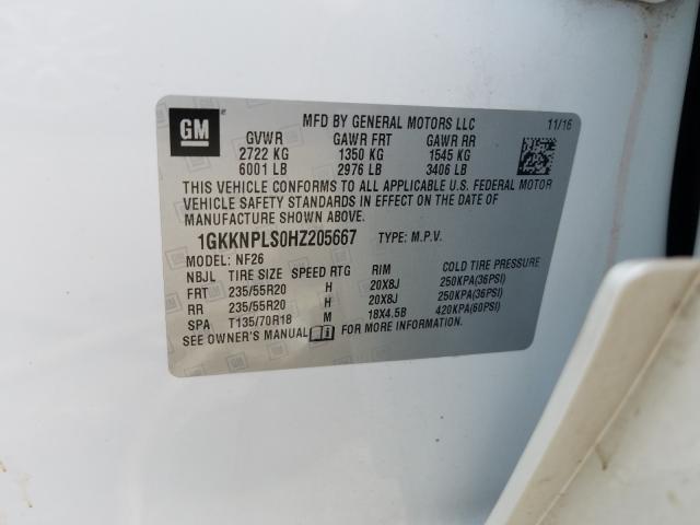 2017 GMC ACADIA DEN 1GKKNPLS0HZ205667