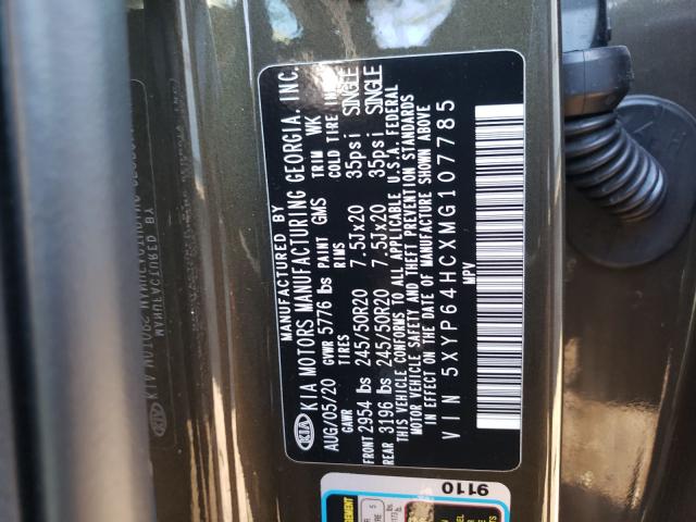 2021 KIA TELLURIDE 5XYP64HCXMG107785