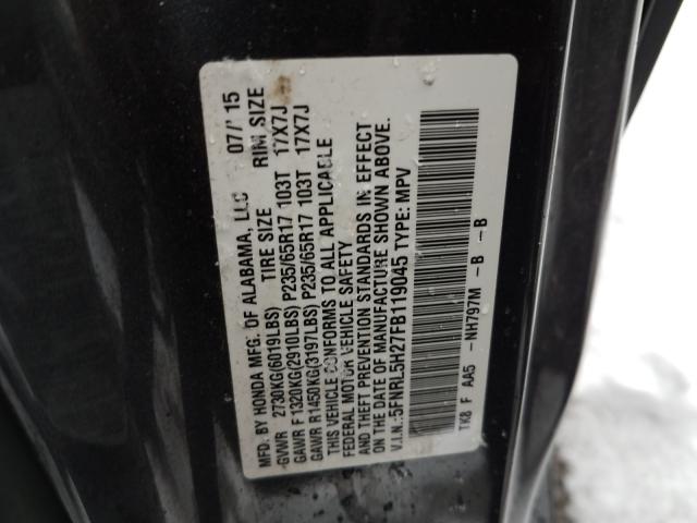 2015 HONDA ODYSSEY LX 5FNRL5H27FB119045