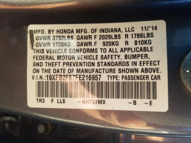2015 HONDA CIVIC EX 19XFB2F87FE216957