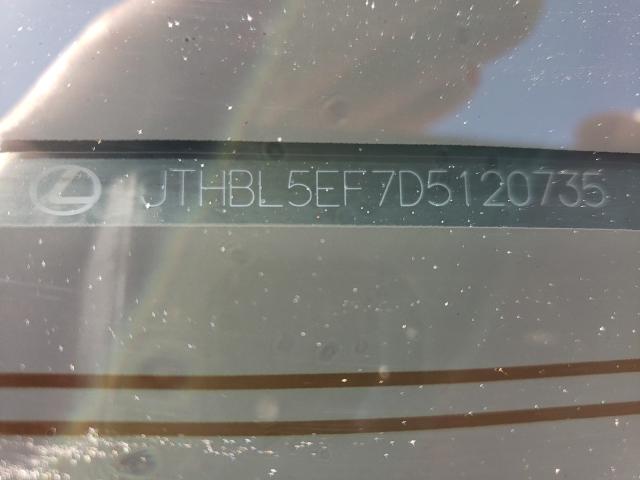 2013 LEXUS LS 460 JTHBL5EF7D5120735