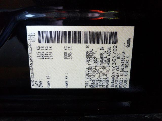 2020 NISSAN MAXIMA SV 1N4AA6CV7LC365702
