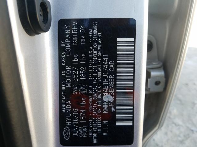 2017 HYUNDAI ACCENT SE KMHCT4AE1HU174441