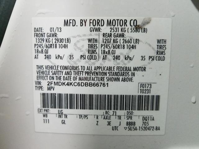 2013 FORD EDGE LIMIT 2FMDK4KC6DBB66761
