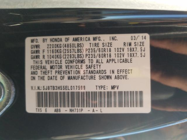 2014 ACURA RDX TECHNO 5J8TB3H55EL017599