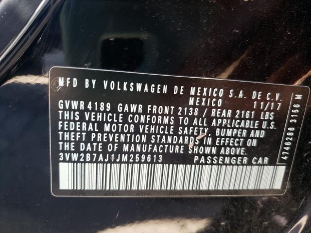 2018 VOLKSWAGEN JETTA S 3VW2B7AJ1JM259613