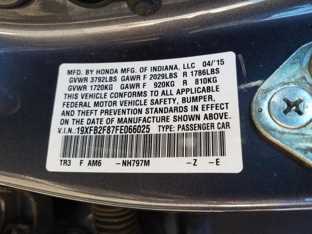 2015 HONDA CIVIC EX 19XFB2F87FE066025