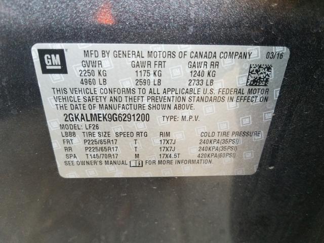 2GKALMEK9G6291200 GMC Terrain Sle