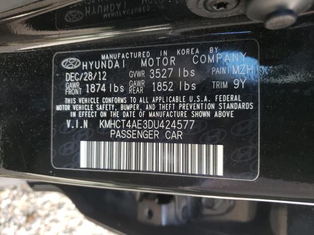 2013 HYUNDAI ACCENT GLS KMHCT4AE3DU424577