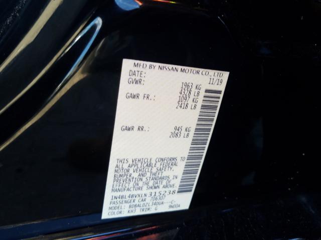2020 NISSAN ALTIMA S 1N4BL4BVXLN315238