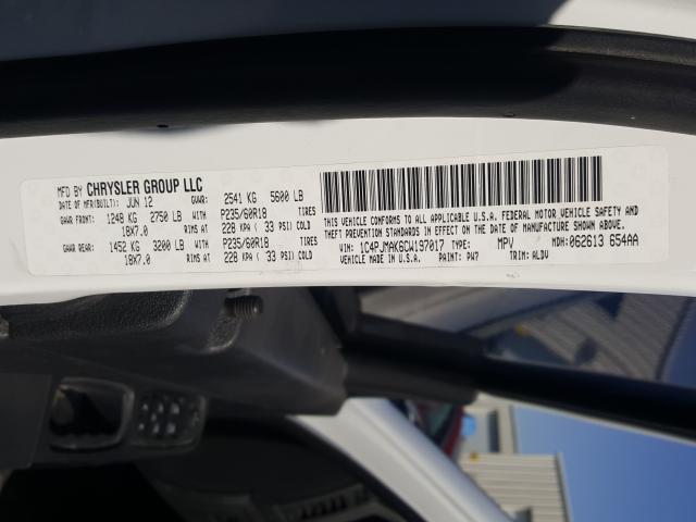 2012 JEEP LIBERTY SP 1C4PJMAK6CW197017