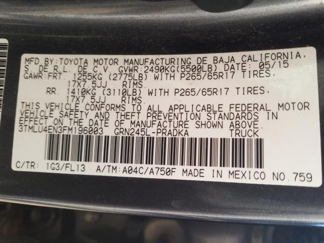 2015 TOYOTA TACOMA DOU 3TMLU4EN3FM196003