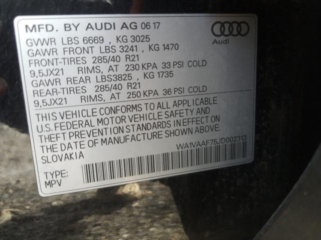 VIN WA1VAAF75JD002313 2018 Audi Q7, Prestige no.10