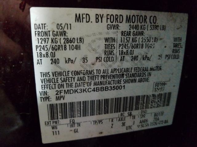 2011 FORD EDGE LIMIT 2FMDK3KC4BBB35001