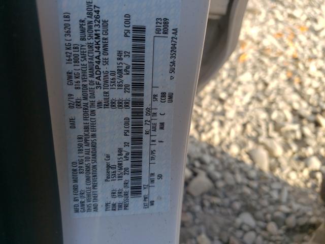 2019 FORD FIESTA - 3FADP4AJ4KM132647