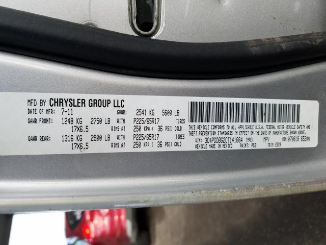 2012 DODGE JOURNEY SX 3C4PDDBG2CT141664