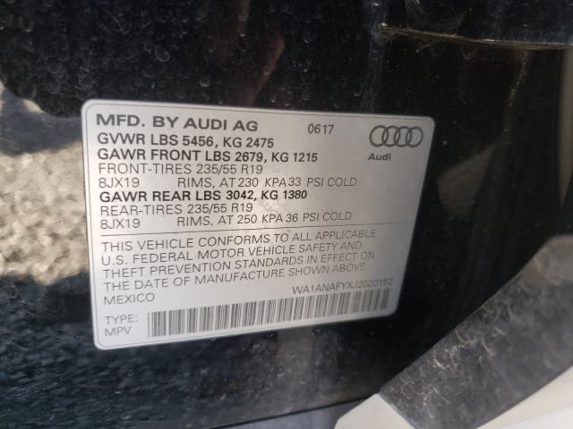 2018 AUDI Q5 PREMIUM WA1ANAFYXJ2020152
