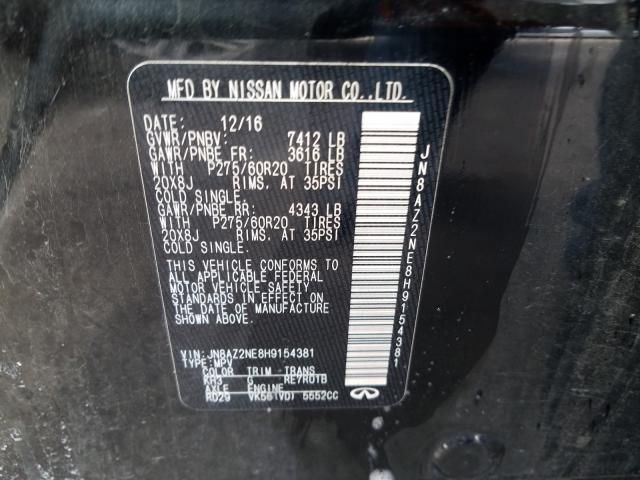 2017 INFINITI QX80 BASE JN8AZ2NE8H9154381