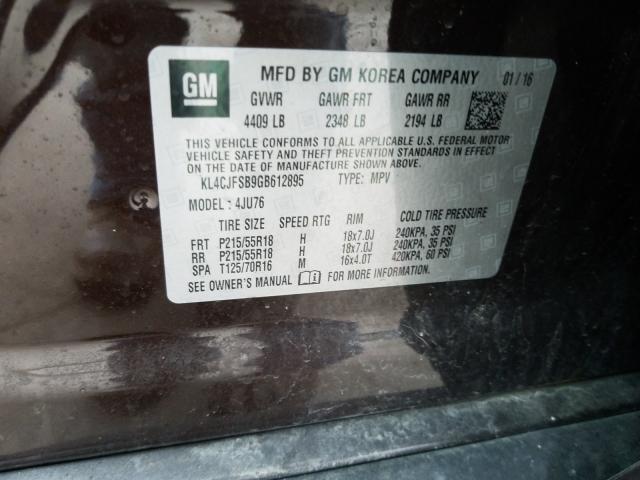 2016 BUICK ENCORE CON KL4CJFSB9GB612895