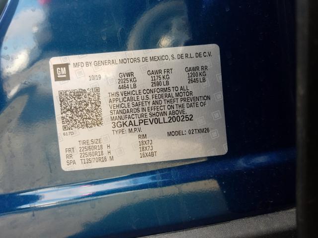 2020 GMC TERRAIN SL 3GKALPEV0LL200252