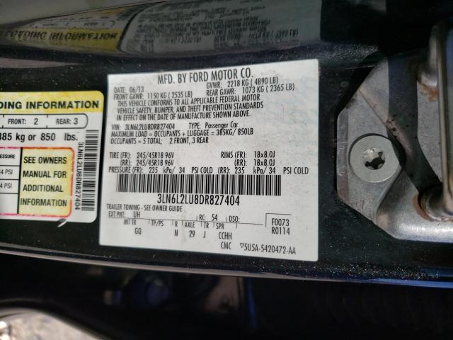 2013 LINCOLN MKZ HYBRID 3LN6L2LU8DR827404