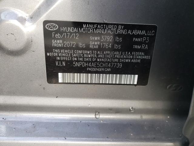 2012 HYUNDAI ELANTRA GL 5NPDH4AE5CH147739