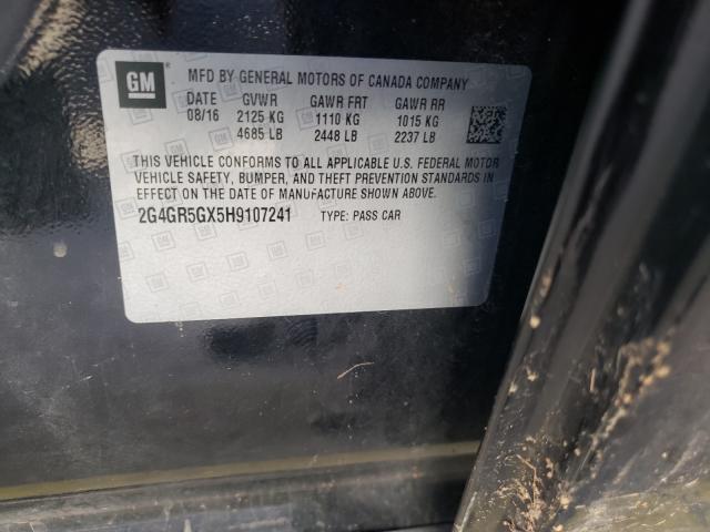 2017 BUICK REGAL PREM 2G4GR5GX5H9107241