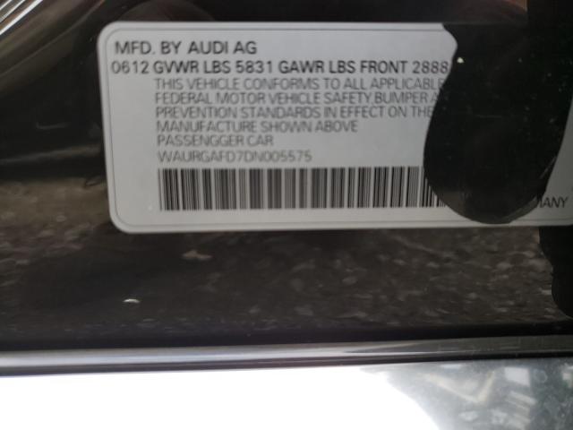 2013 AUDI A8 L QUATT WAURGAFD7DN005575