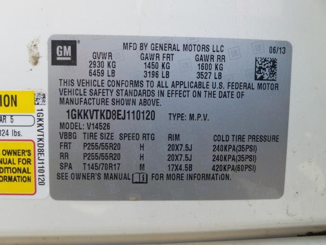 2014 GMC ACADIA DEN 1GKKVTKD8EJ110120