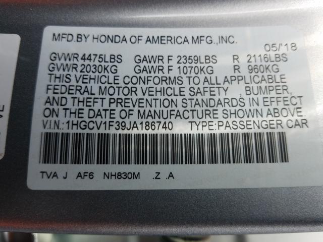 2018 HONDA ACCORD SPO 1HGCV1F39JA186740