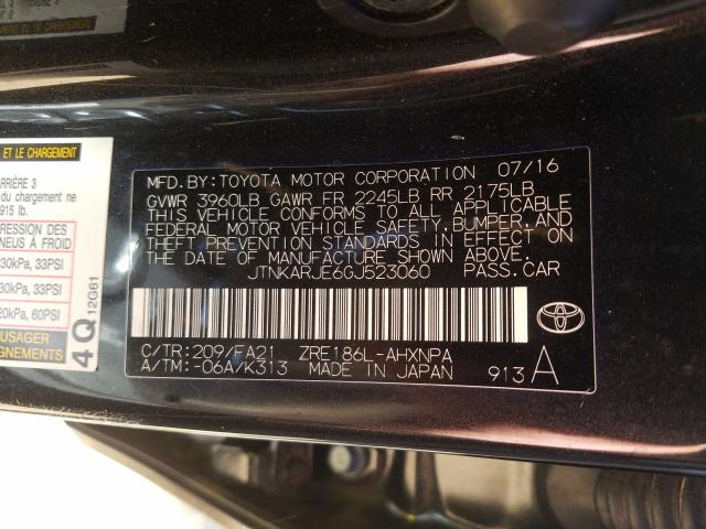 2016 TOYOTA SCION IM JTNKARJE6GJ523060