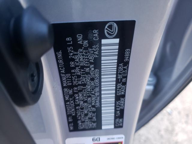 2020 LEXUS ES 350 F-S 58AGZ1B18LU065809