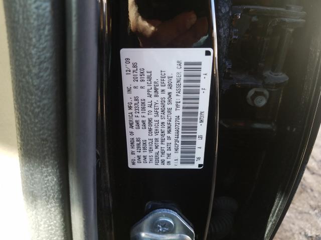 2010 HONDA ACCORD LXP 1HGCP2F44AA072704