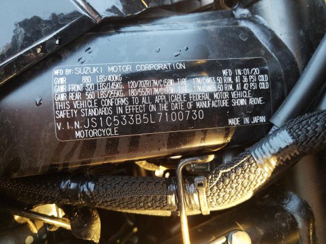 2020 SUZUKI GSX-S750 M JS1C533B5L7100730