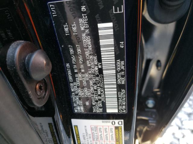 2018 TOYOTA 4RUNNER SR JTEBU5JR7J5522373