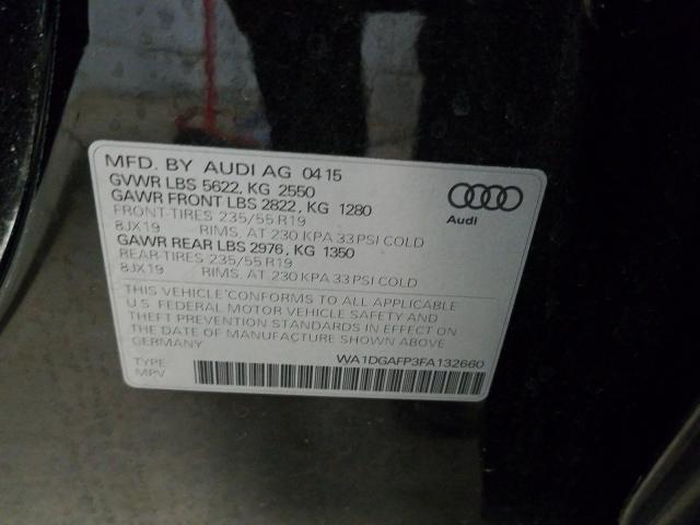 2015 AUDI Q5 PREMIUM WA1DGAFP3FA132660