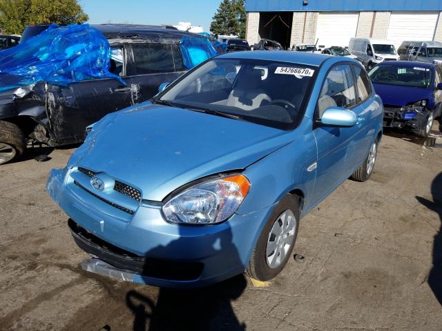 2010 HYUNDAI ACCENT BLU KMHCM3AC1AU165069