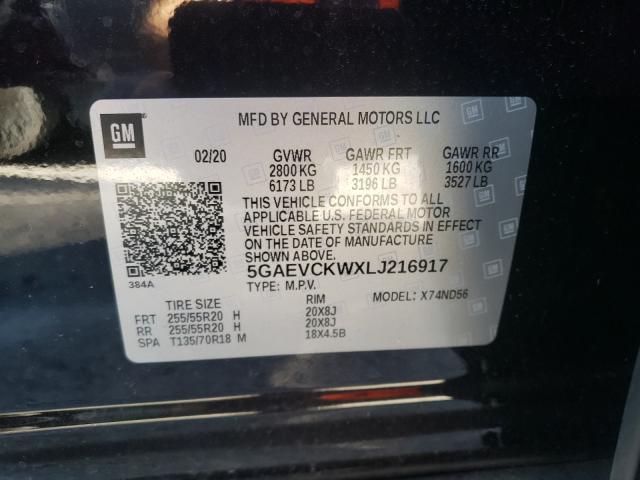 2020 BUICK ENCLAVE AV 5GAEVCKWXLJ216917