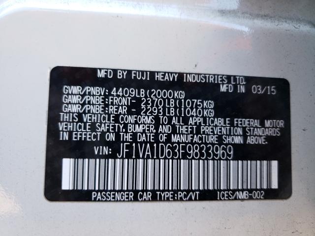 2015 SUBARU WRX PREMIU JF1VA1D63F9833969