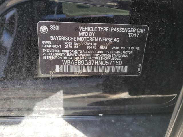 2017 BMW 330 I WBA8B9G37HNU57160