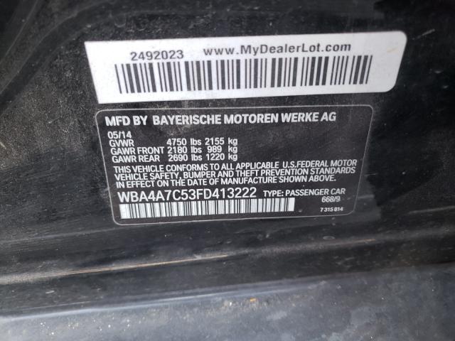 2015 BMW 428 XI GRA WBA4A7C53FD413222