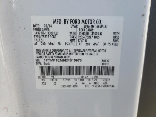 2014 FORD F-150 1FTMF1EM9EFB15976